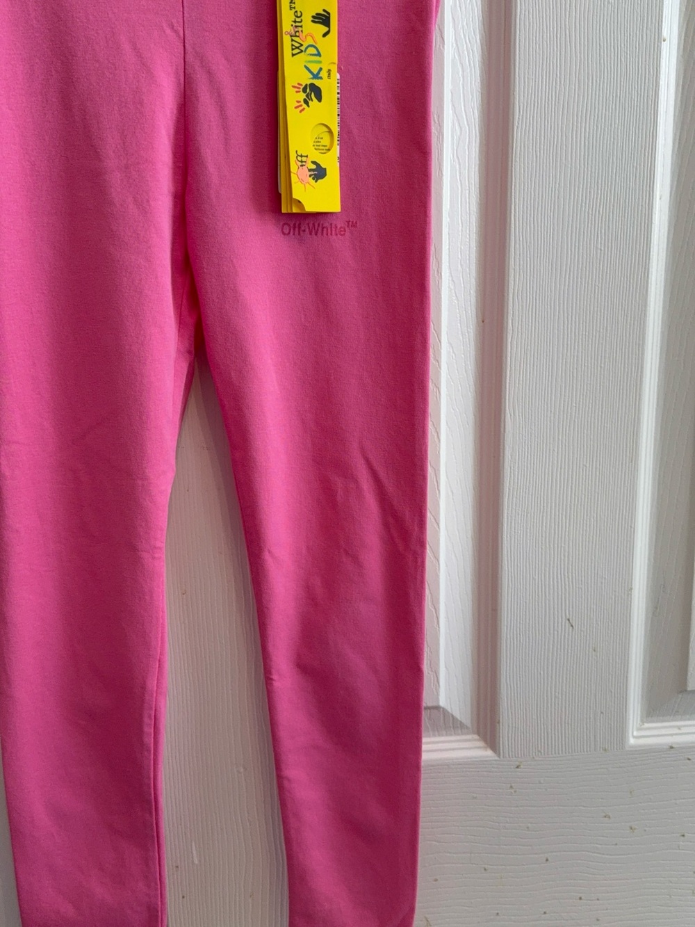 Off-White Kids Hot Pink Leggings